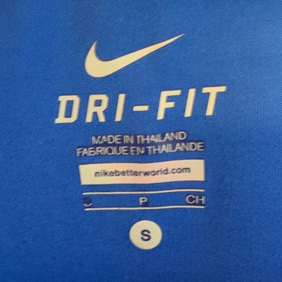 Nike Dri-Fit Blue Short Sleeve Shirt - Picture 3 of 8
